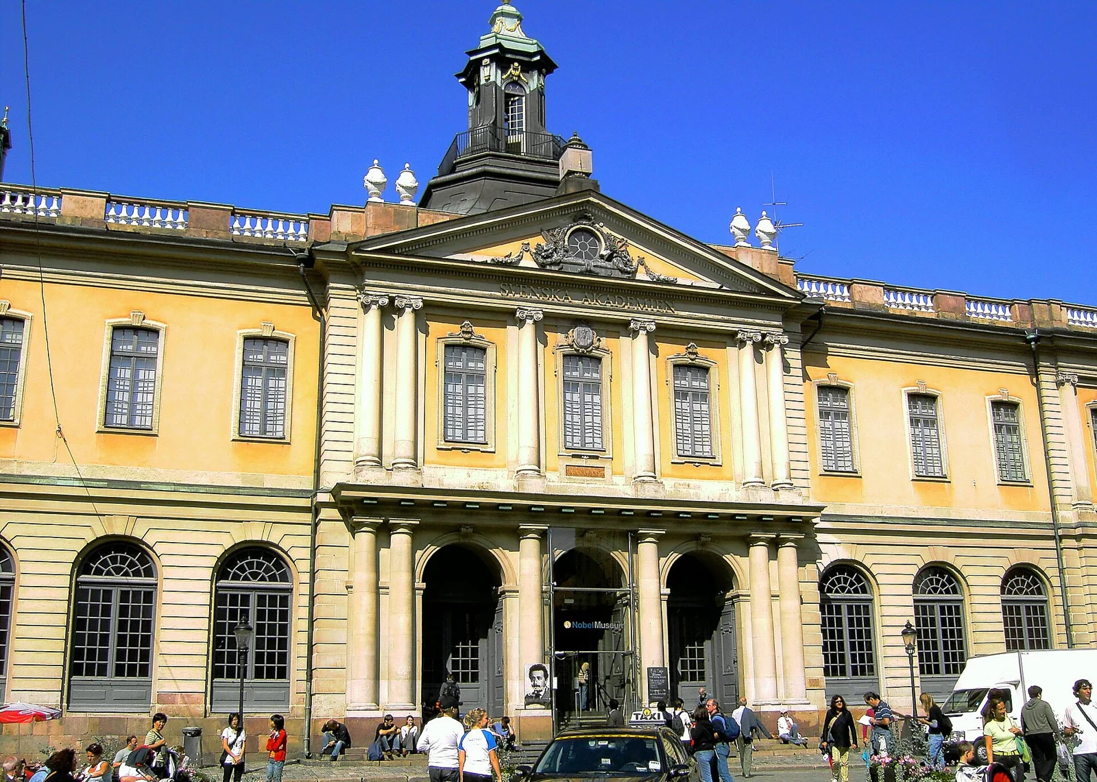 Börshusets fasad i Gamla stan, där Nobelprismuseet ligger