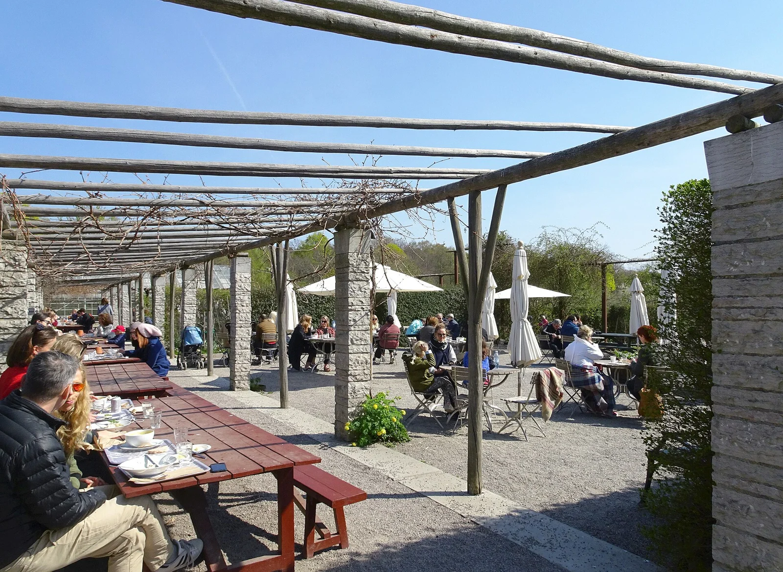 Rosendals Trädgårds uteservering och odling